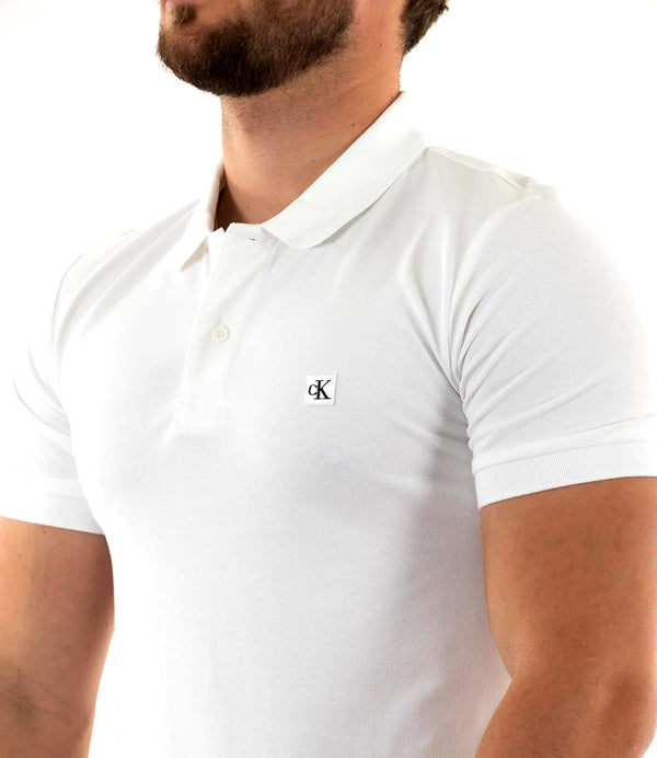Calvin Klein Jeans Polo Manica Corta Uomo Mod. J30J325269 YAF White
