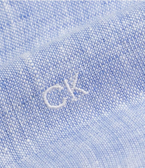 Calvin Klein Camicia m/l Uomo Mod. K10K109286 LINO 0G0 Celeste