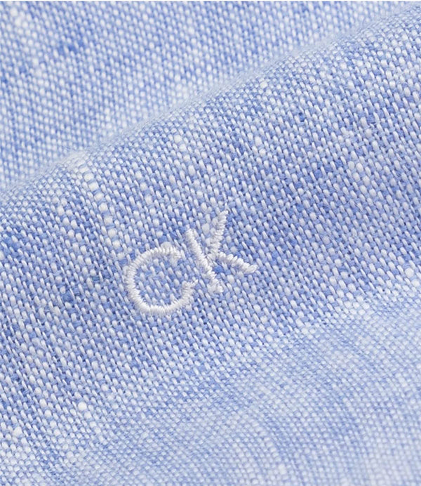 Calvin Klein Camicia m/l Uomo Mod. K10K109286 LINO 0G0 Celeste