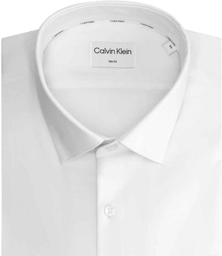 Calvin Klein Camicia m/l Uomo Mod. K10K112301 SLIM YAF WHITE