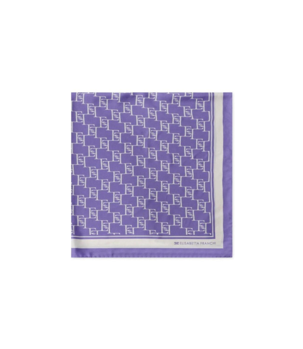 ELISABETTA FRANCHI Foulard Donna Mod. FO01L4 1E2 BX9 Iris/burro