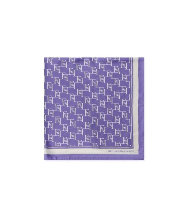 ELISABETTA FRANCHI Foulard Donna Mod. FO01L4 1E2 BX9 Iris/burro