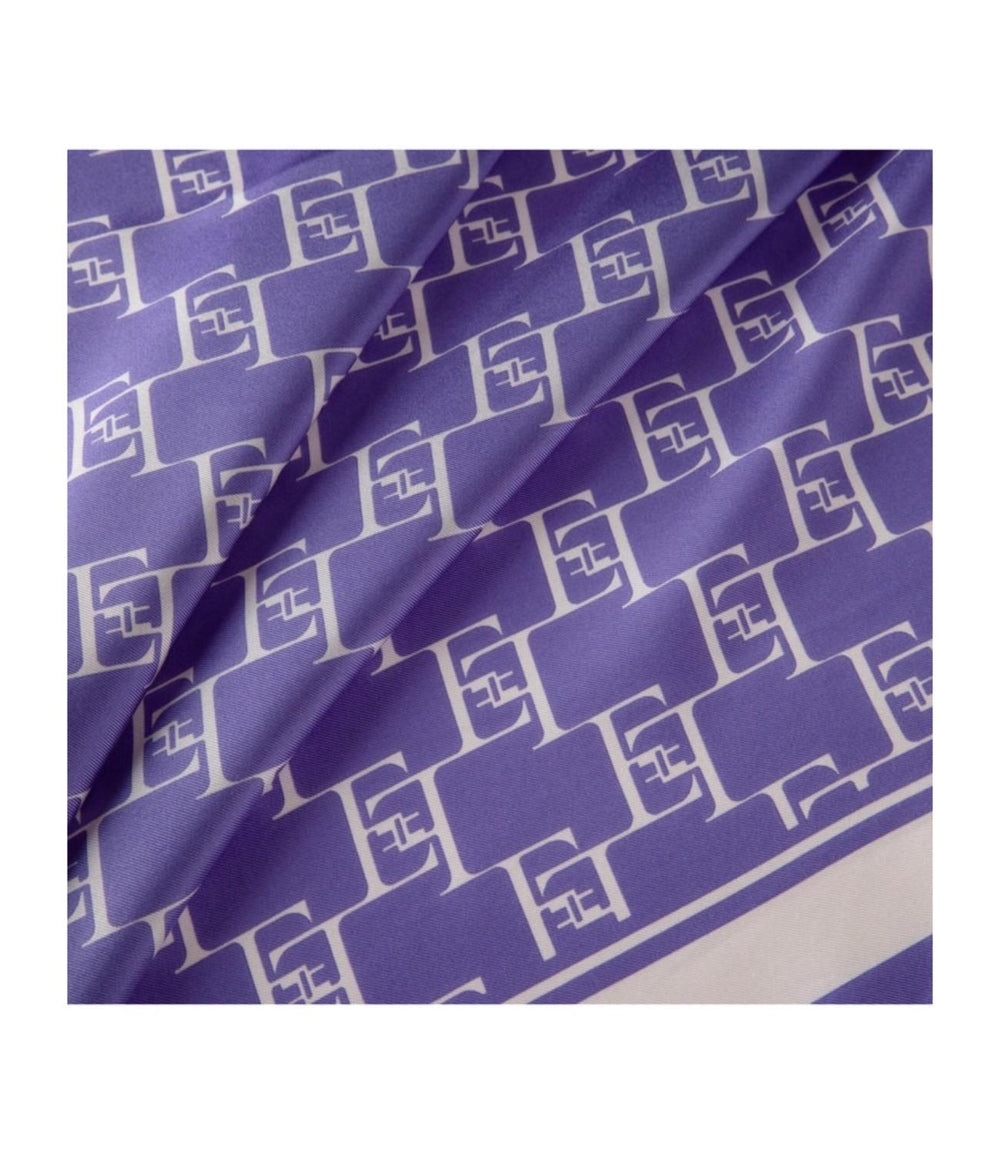 ELISABETTA FRANCHI Foulard Donna Mod. FO01L4 1E2 BX9 Iris/burro