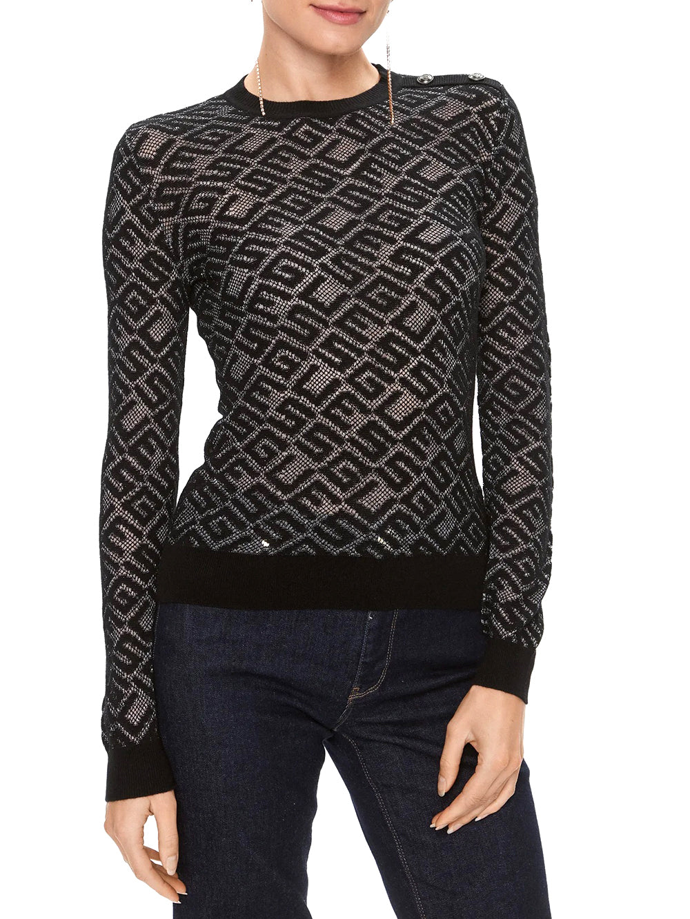 Liu Jo Maglia Donna Mod. MA18F 8F0001 22222 Nero