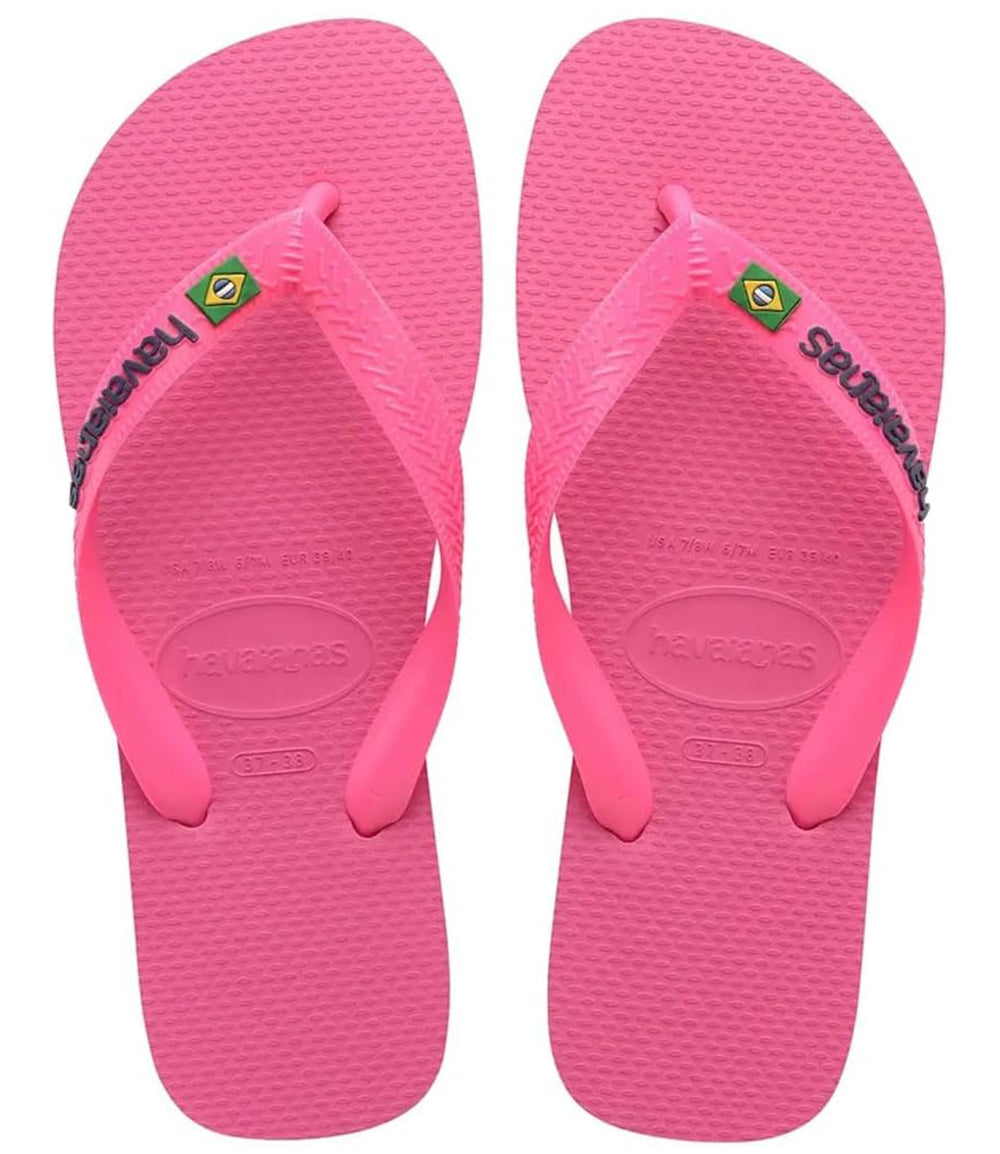 Havaianas Infradito UNISEX Mod. BRASIL LOGO NEON 4149370 F17 PINK