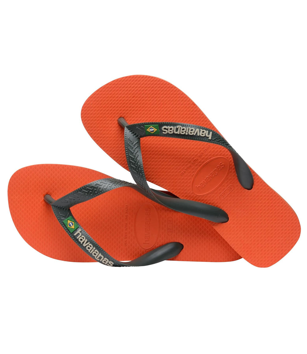 Havaianas Infradito UNISEX Mod. BRASIL LOGO SUNSET 4110850 M19 ORANGE