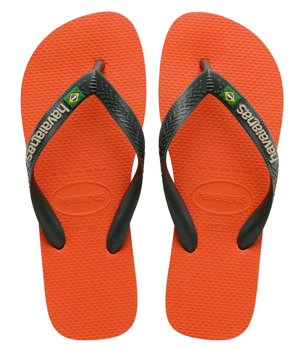 Havaianas Infradito UNISEX Mod. BRASIL LOGO SUNSET 4110850 M19 ORANGE