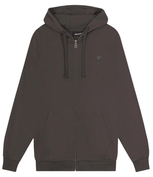 Lyle & Scott Felpa Zip Uomo Mod. ML420TON CAPPUCCIO W635 Antracite