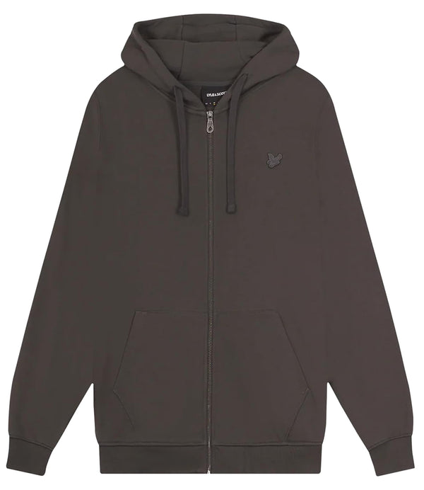Lyle & Scott Felpa Zip Uomo Mod. ML420TON CAPPUCCIO W635 Antracite