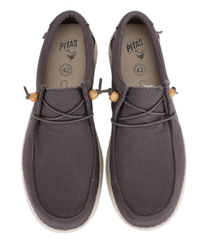 Pitas Scarpa Uomo Mod. WP150 WALLABI CANVAS GRIS SCURO Antracite