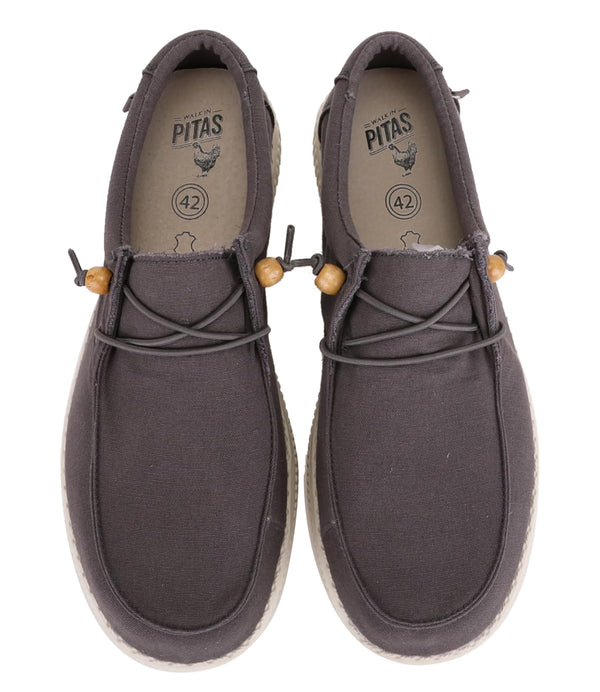Pitas Scarpa Uomo Mod. WP150 WALLABI CANVAS GRIS SCURO Antracite