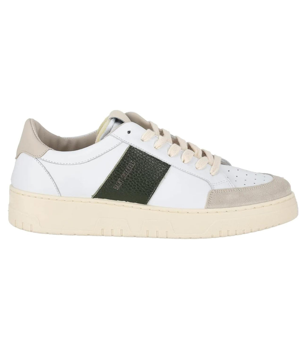 SAINT SNEAKERS Sneakers Uomo Mod. SAIL BIANCO/OLIVA White