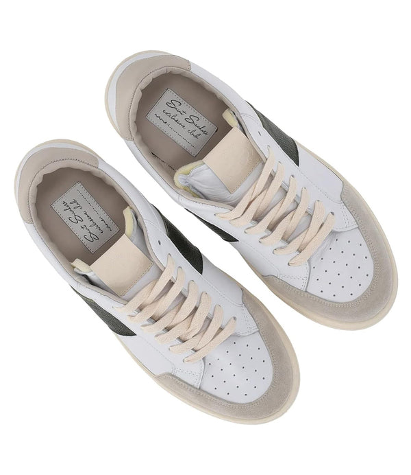 SAINT SNEAKERS Sneakers Uomo Mod. SAIL BIANCO/OLIVA White