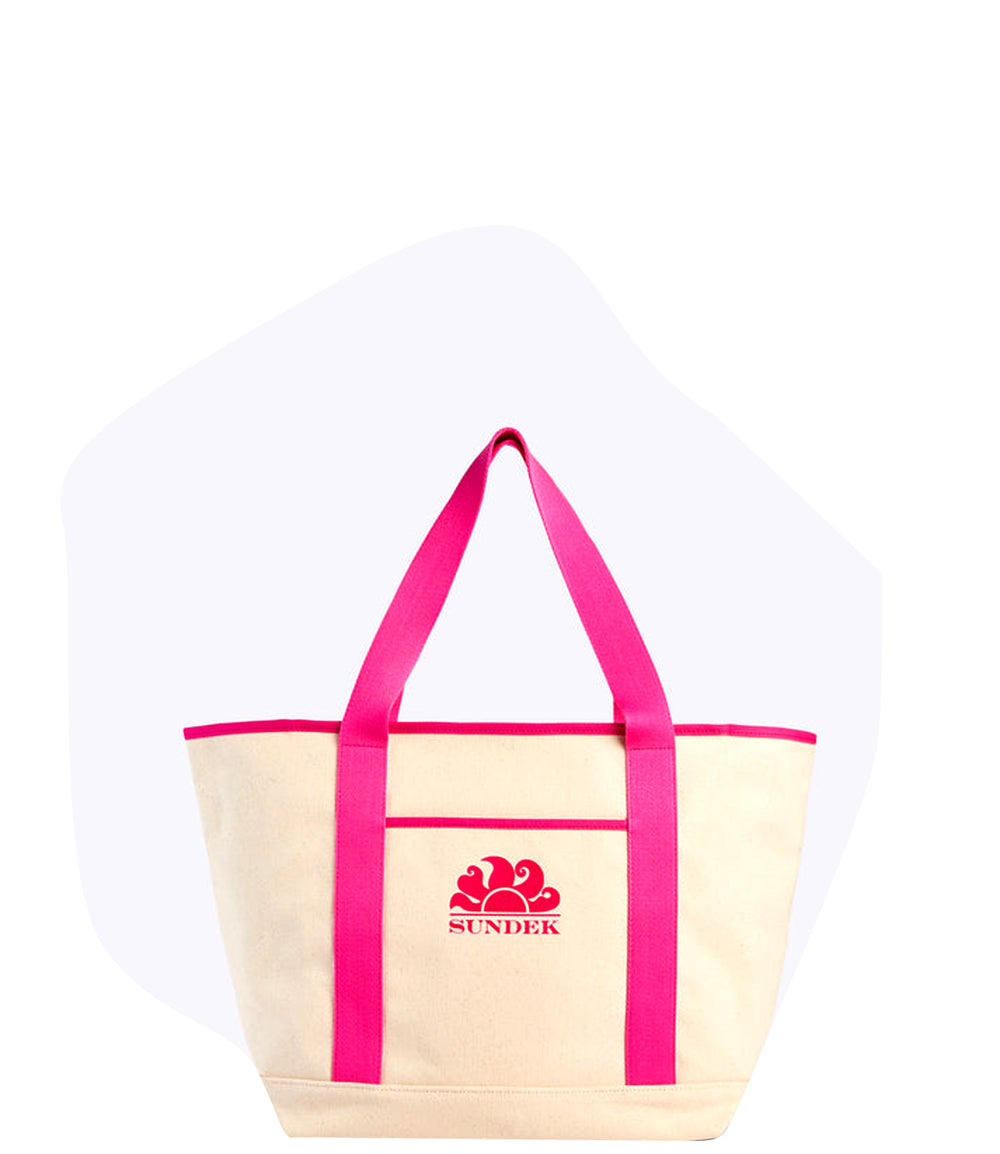 SUNDEK Borsa Unisex Mod. AW703ABCV100 MICOL SHOPPING BAG 86700 Beige