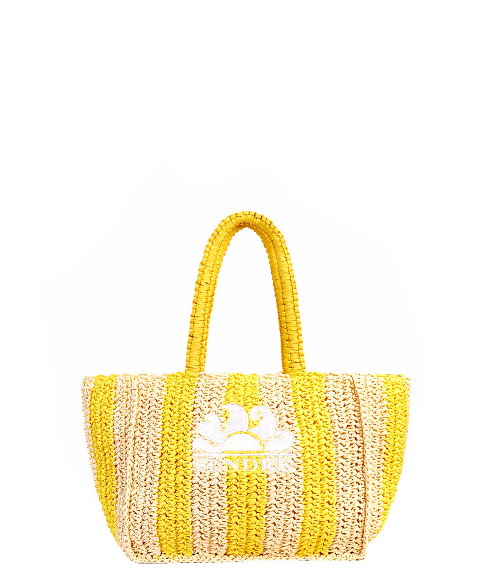 SUNDEK Borsa UNISEX Mod. AW743ABPA100 VITA PAPER STRAW BAG 12300 Giallo