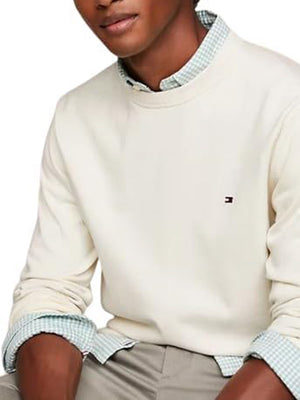 Tommy Hilfiger Maglione Girocollo Uomo Mod. MW0MW21316 AEF Burro