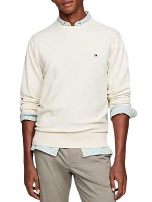 Tommy Hilfiger Maglione Girocollo Uomo Mod. MW0MW21316 AEF Burro