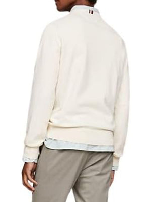 Tommy Hilfiger Maglione Girocollo Uomo Mod. MW0MW21316 AEF Burro