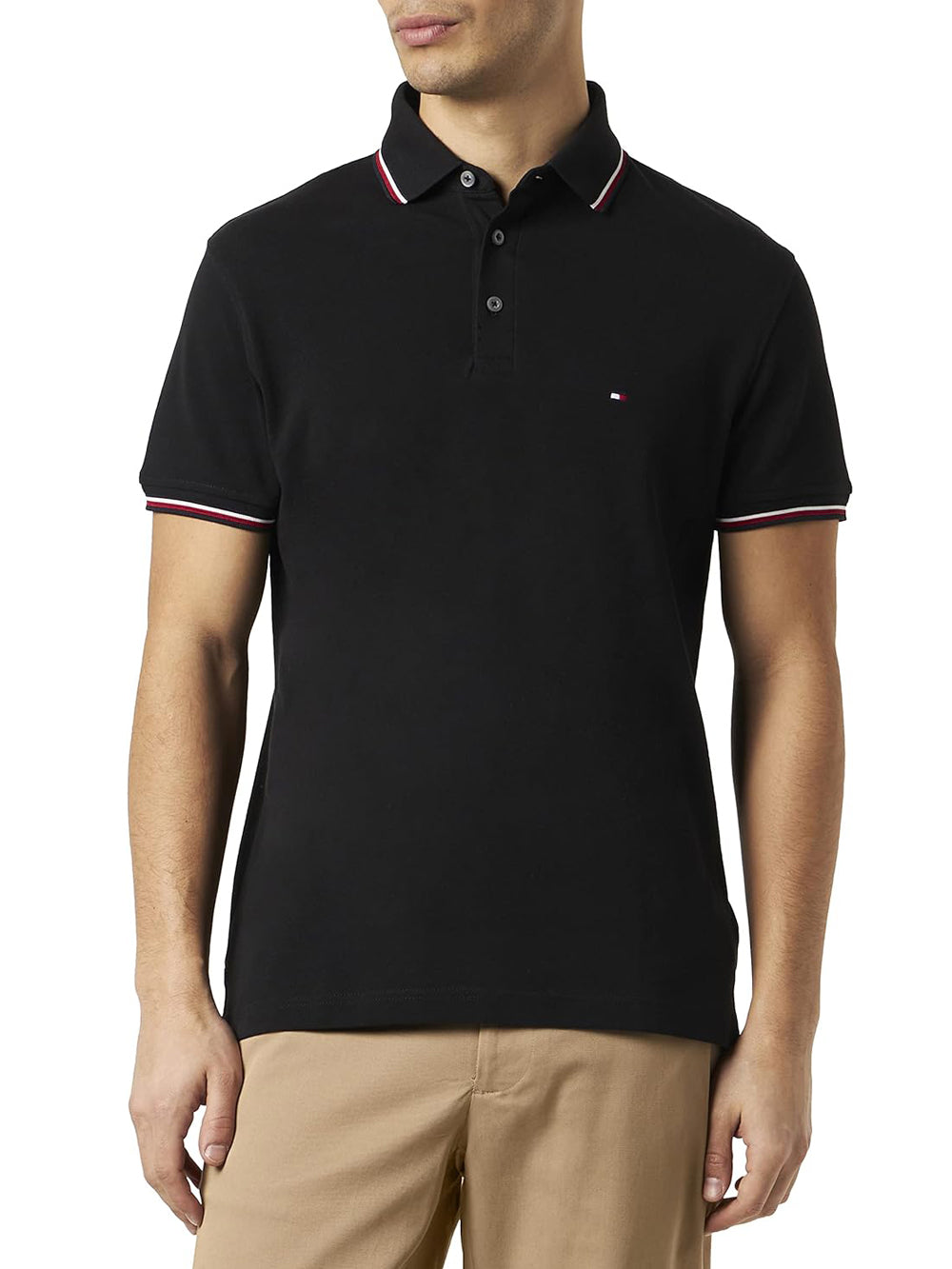 Tommy Hilfiger Polo Manica Corta Uomo Mod. MW0MW30750 BDS Black