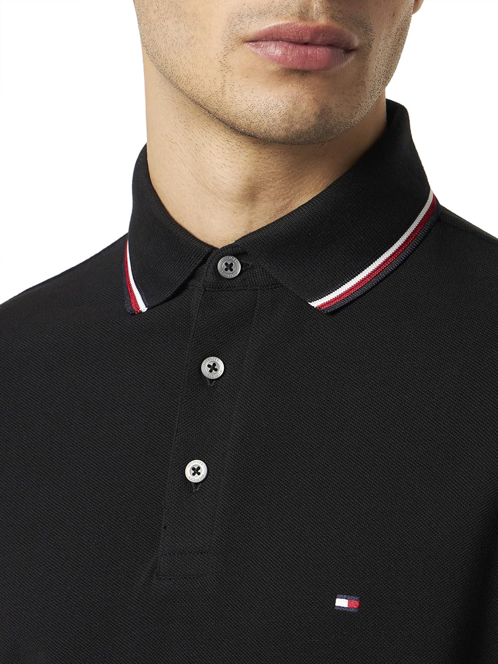 Tommy Hilfiger Polo Manica Corta Uomo Mod. MW0MW30750 BDS Black