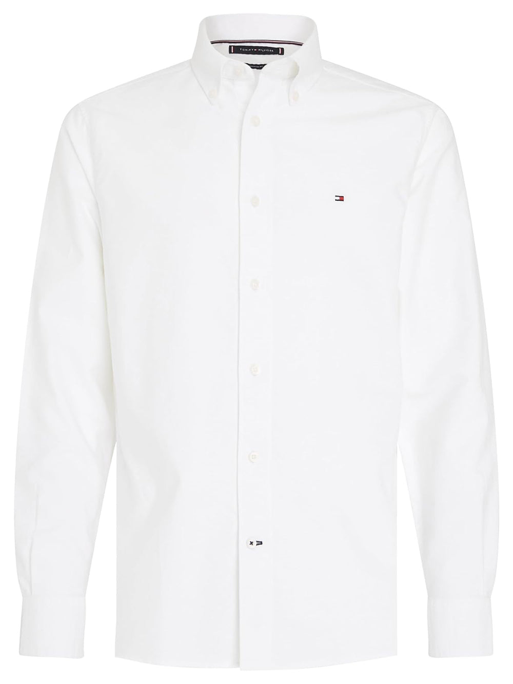 Tommy Hilfiger Camicia manica lunga Uomo Mod. MW0MW32868 YCF White