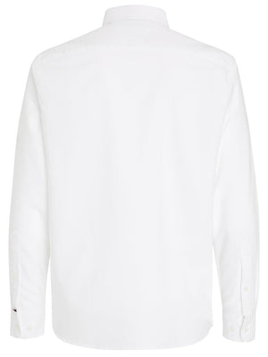 Tommy Hilfiger Camicia manica lunga Uomo Mod. MW0MW32868 YCF White