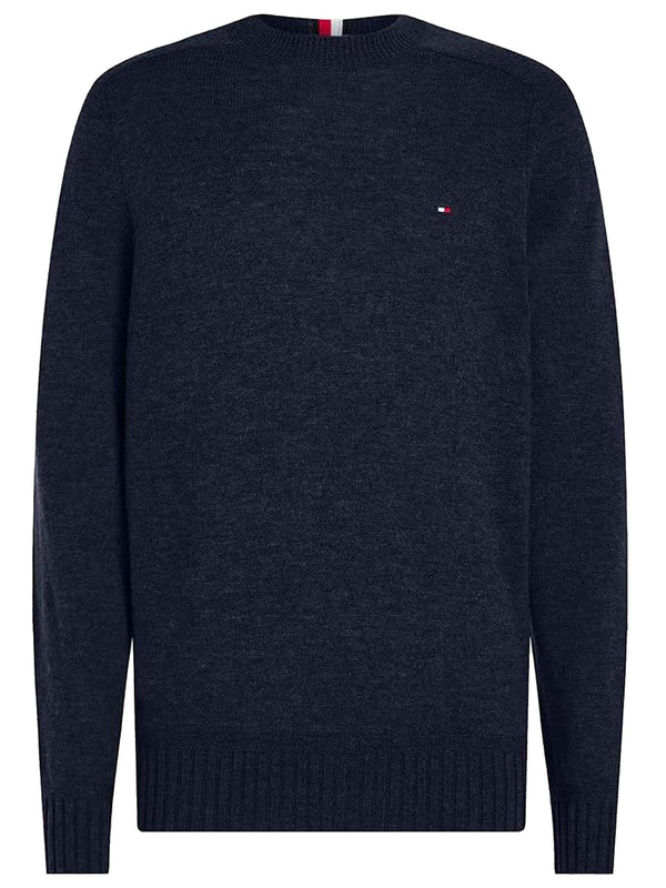 Tommy Hilfiger Maglione Girocollo Uomo Mod. MW0MW33100 MERINO DW5 Blu