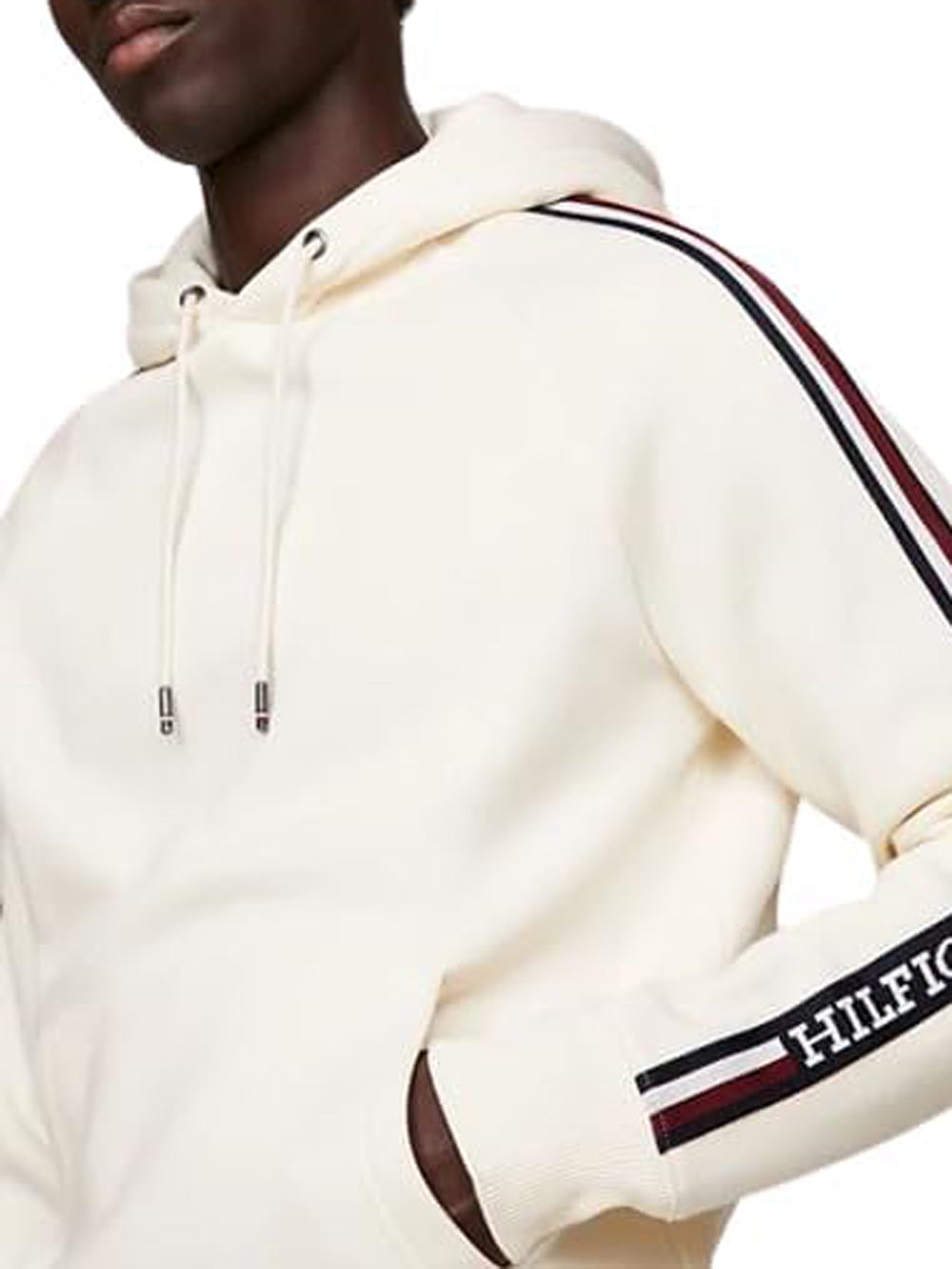 Tommy Hilfiger Felpa cappuccio Uomo Mod. MW0MW33662 AEF Burro