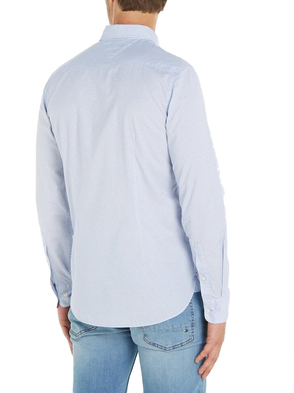 Tommy Hilfiger Camicia manica lunga Uomo Mod. MW0MW33762 0GY Celeste