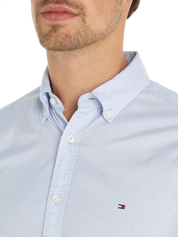 Tommy Hilfiger Camicia manica lunga Uomo Mod. MW0MW33762 0GY Celeste