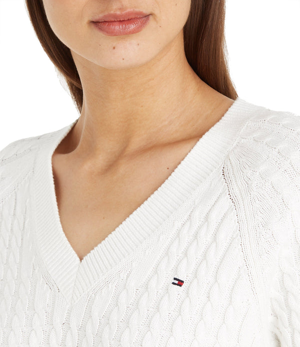 Tommy Hilfiger Maglia Donna Mod. WW0WW40674 YBL White