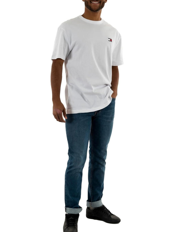 Tommy Jeans T-shirt Uomo Mod. DM0DM17995 YBR White