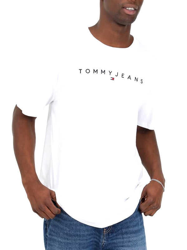 Tommy Jeans Polo M/C Uomo Mod. DM0DM18312 YBR WHITE