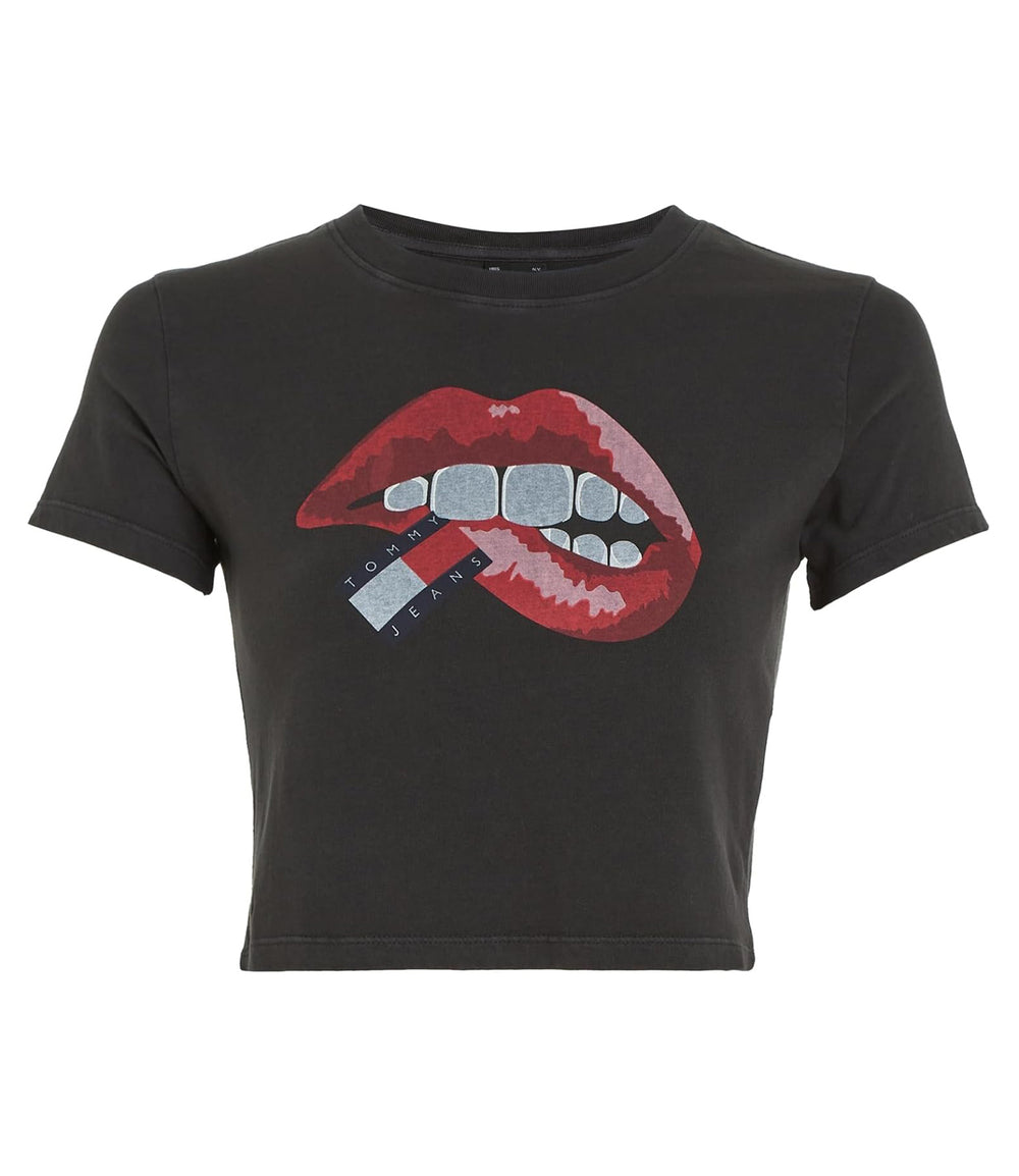 Tommy Jeans T-shirt Donna Mod. DW0DW17373 BDS Black