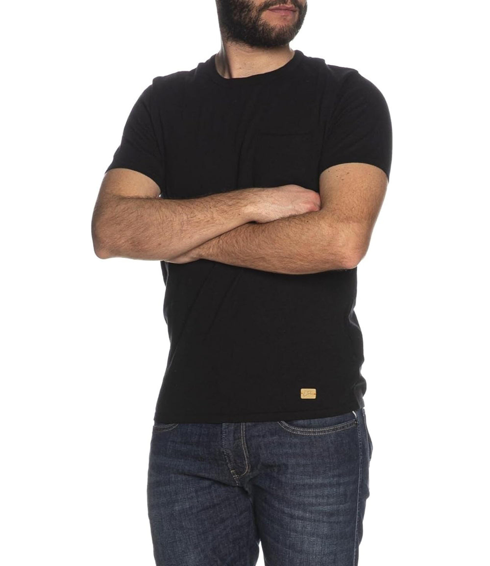 Yes Zee T-shirt Uomo Mod. M713 ZZ00 801 Black