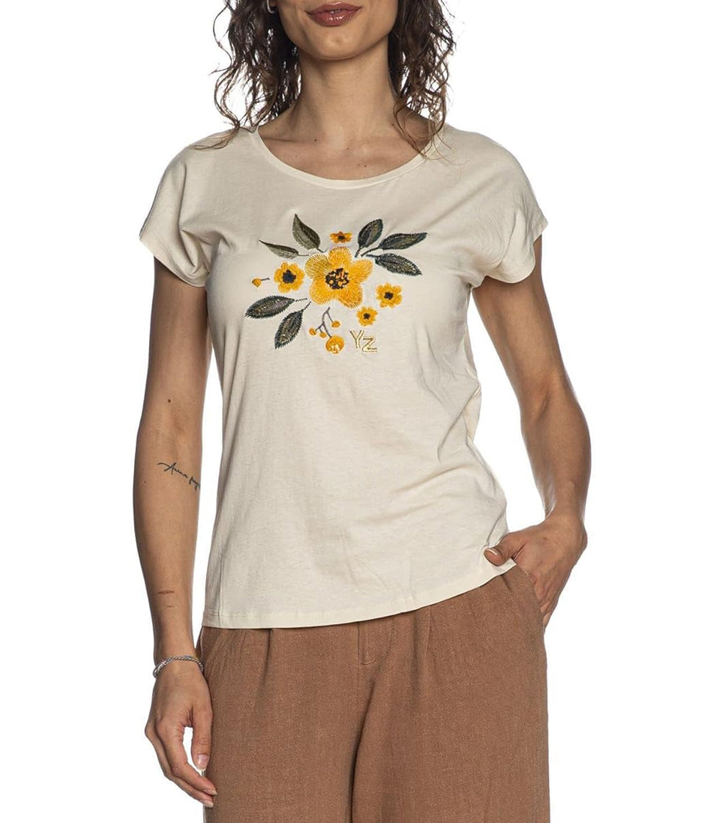 Yes Zee T-shirt Donna Mod. T229 TG00 0222 Beige