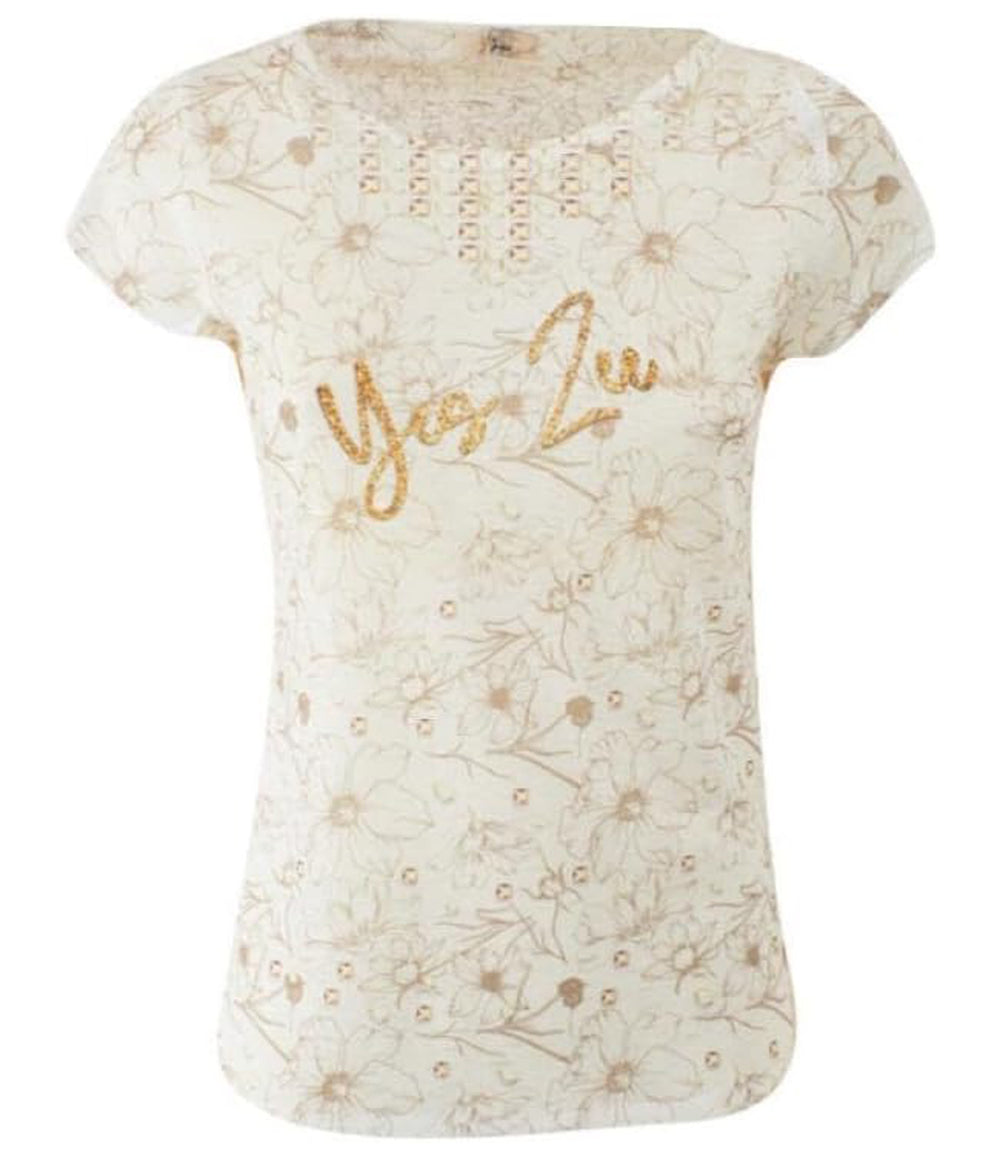 Yes Zee T-shirt Donna Mod. T236 Y306 2222 Beige