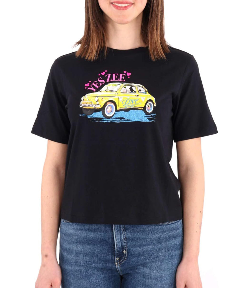 Yes Zee T-shirt Donna Mod. T265 S100 0801 BLACK