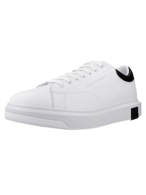 A|X Armani Exchange Sneakers Uomo Mod. XUX123-XV534 K488 Op.White+Black