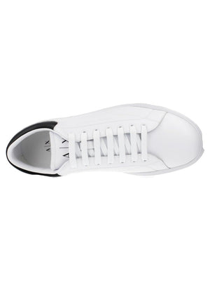A|X Armani Exchange Sneakers Uomo Mod. XUX123-XV534 K488 Op.White+Black