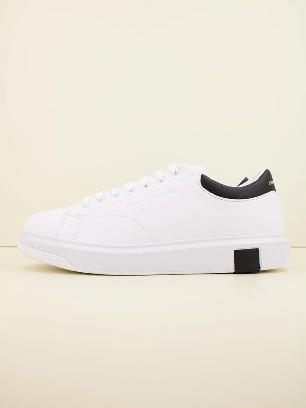 A|X Armani Exchange Sneakers Uomo Mod. XUX123-XV534 K488 Op.White+Black