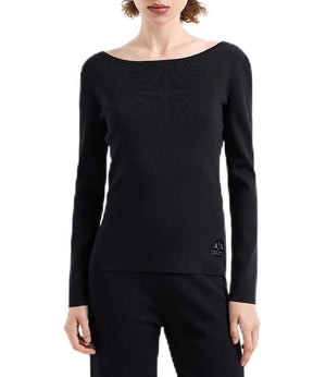 A|X Armani Exchange Pullover Donna Mod. XW000047-AF10352 UC001 BLACK