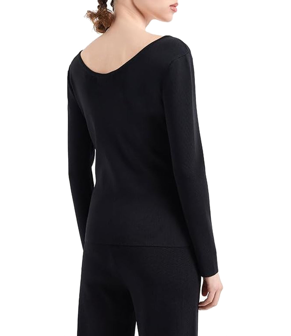A|X Armani Exchange Pullover Donna Mod. XW000047-AF10352 UC001 BLACK