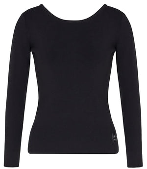 A|X Armani Exchange Pullover Donna Mod. XW000047-AF10352 UC001 BLACK