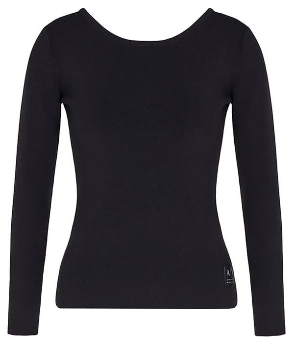 A|X Armani Exchange Pullover Donna Mod. XW000047-AF10352 UC001 BLACK