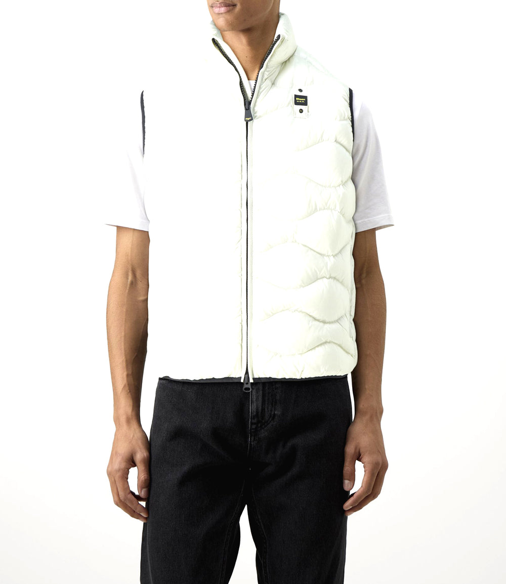 Blauer Smanicato Uomo Mod. 24WBLUX02098-005958 DANNY 129EI White 129 Interno Beige 301