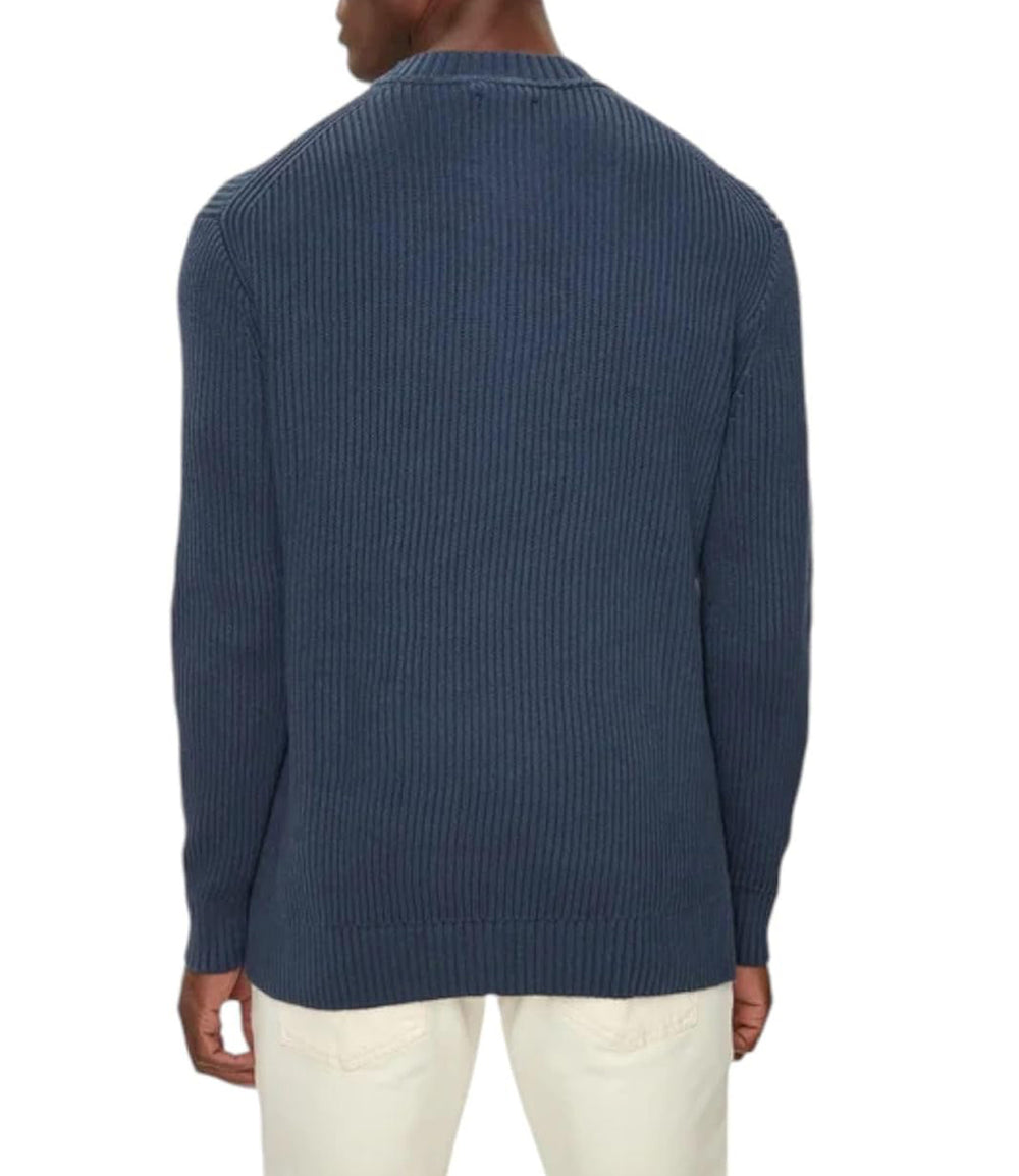 Calvin Klein Jeans Pullover Relaxed Linear Sweat Uomo Mod. J30J326888 PPK Ink