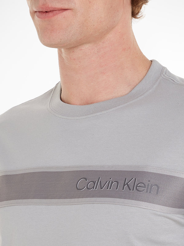 Calvin Klein T-shirt Pw - S/S T-Shirt Rel Uomo Mod. 00GMF4K112 4VX Drizzle