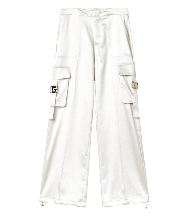 GAELLE PARIS Pantalone Cargo Donna Mod. GAABW01215 BI02 OFF White