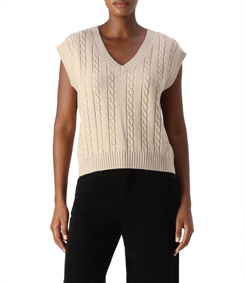 Guess Gilet Donna Mod. W4BR62 Z2WX0 H10X Beige